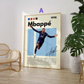 Fußball Stars Poster · Mbappé Neymar Messi Hakimi Haaland Yamal · Sport Wanddeko · Print ohne Rahmen-2