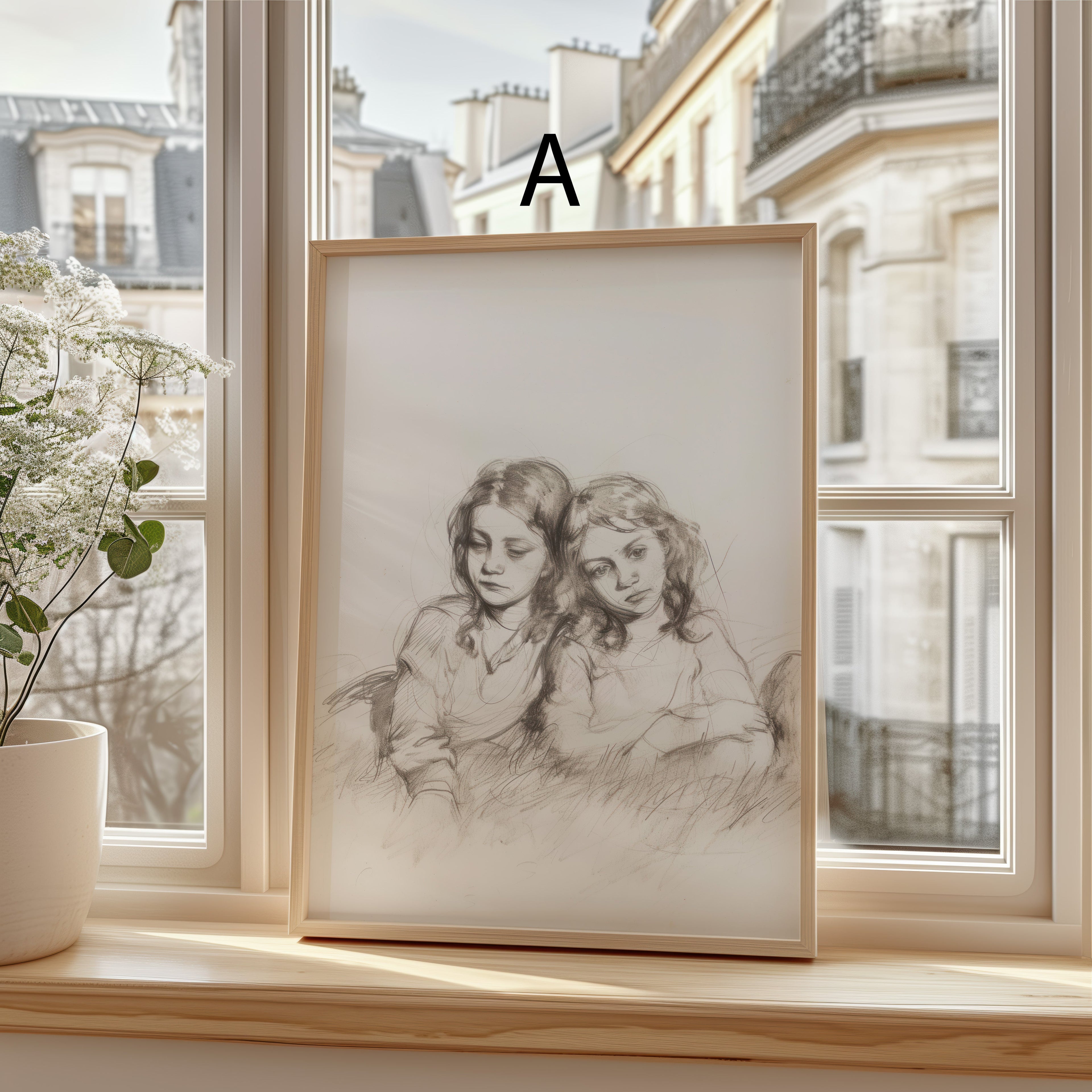 Moderne Vintage Kunst Poster · Geschenkidee · Blumen Porträt Stillleben Klassische Wandkunst · Dekoprint ohne Rahmen-2