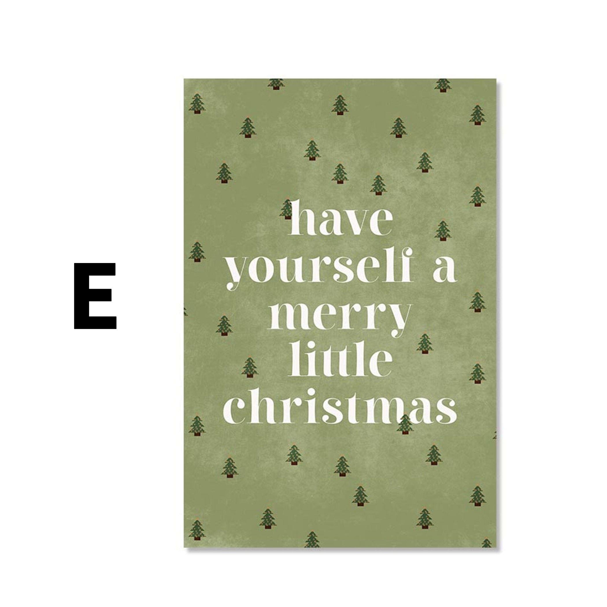 Poster Weihnachtesbaum mit Geschenken als Deko Print ohne Rahmen-6