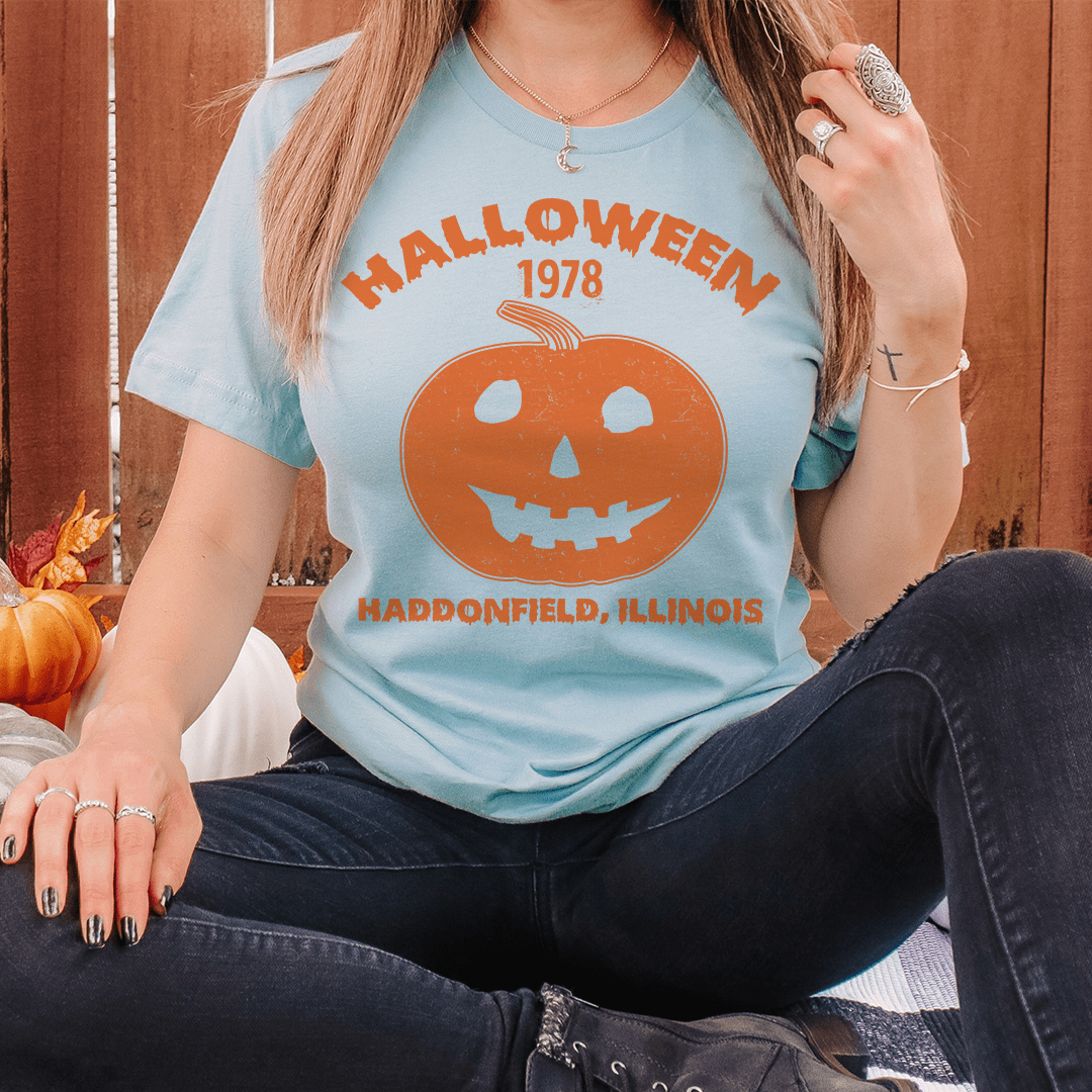 Camiseta Halloween Calabaza – Diseño Terrorífico para Mujer y Hombre