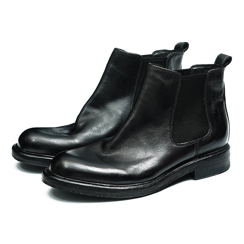 Horsehide Chelsea Boots Classic Ankle Boots for Men-2